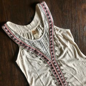 Anthropologie Embellished Tank Top
